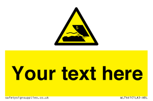 Custom Warning submerged objects in watercraft areas